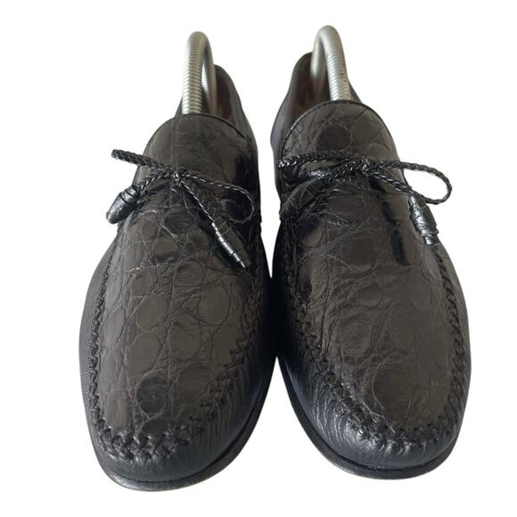 Mezlan Genuine Crocodile Tassle Penny Loafer - 9 main image 8